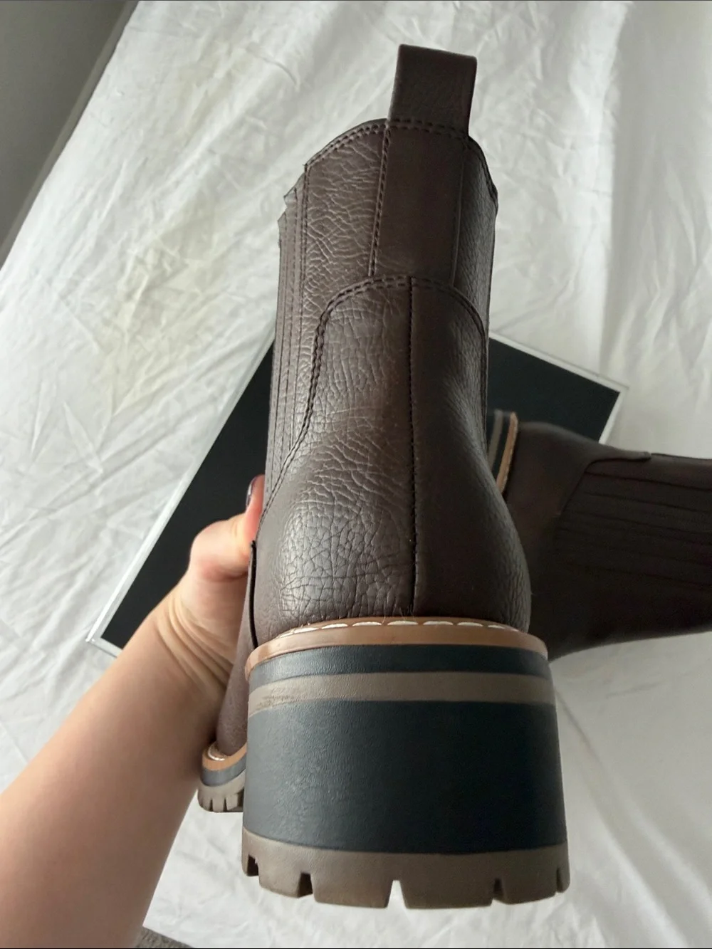 Kensie Men's Chukka Chelsea Boots in Dark Brown